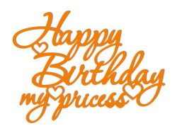 Топер Happy birthday my princess (3090)